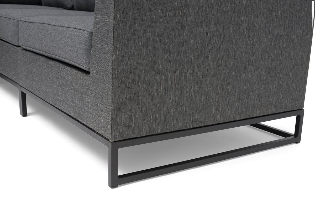 Adelshamn Ecksofa Alu schwarz inkl. Polstern, Outdoor-Lounge Modulsofa