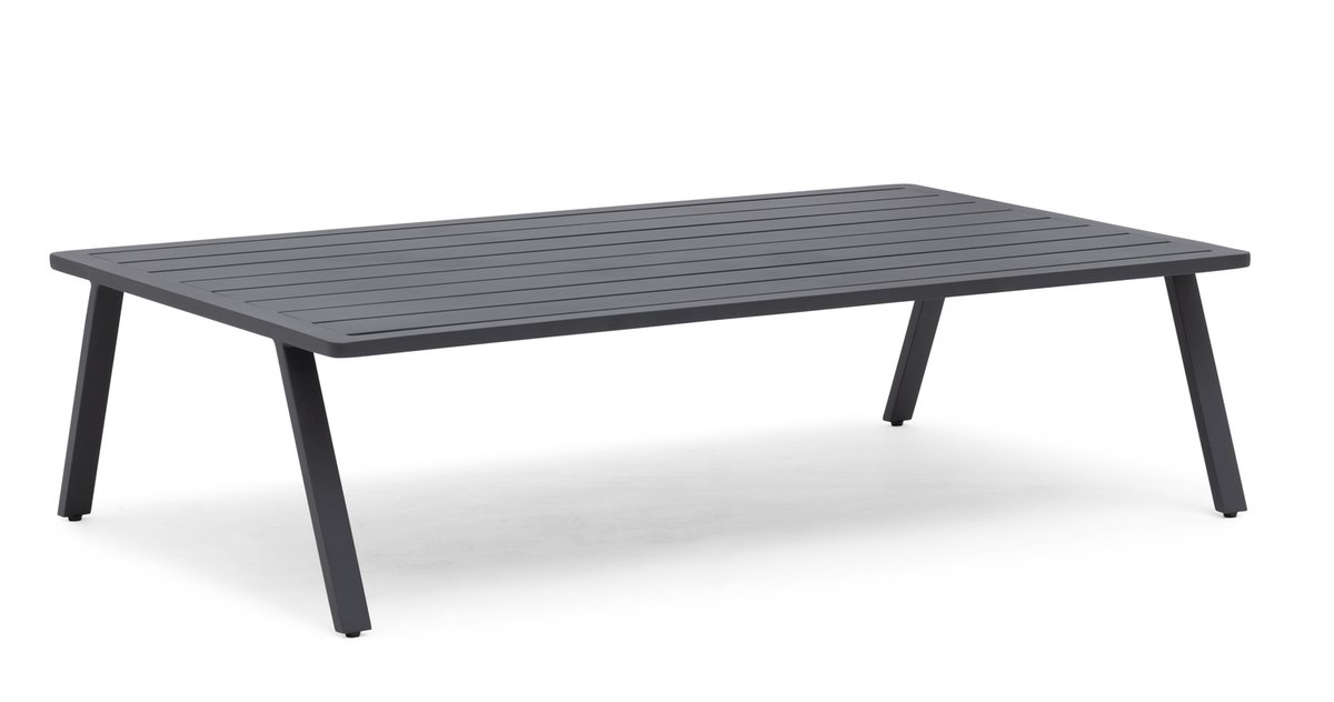 Kungshult Loungetisch 81x140 cm, Aluminium charcoal