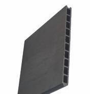 WPC-Zaunlamelle TJÖRN anthrazit 20x245x1795 mm für Sichtschutz, von T&J