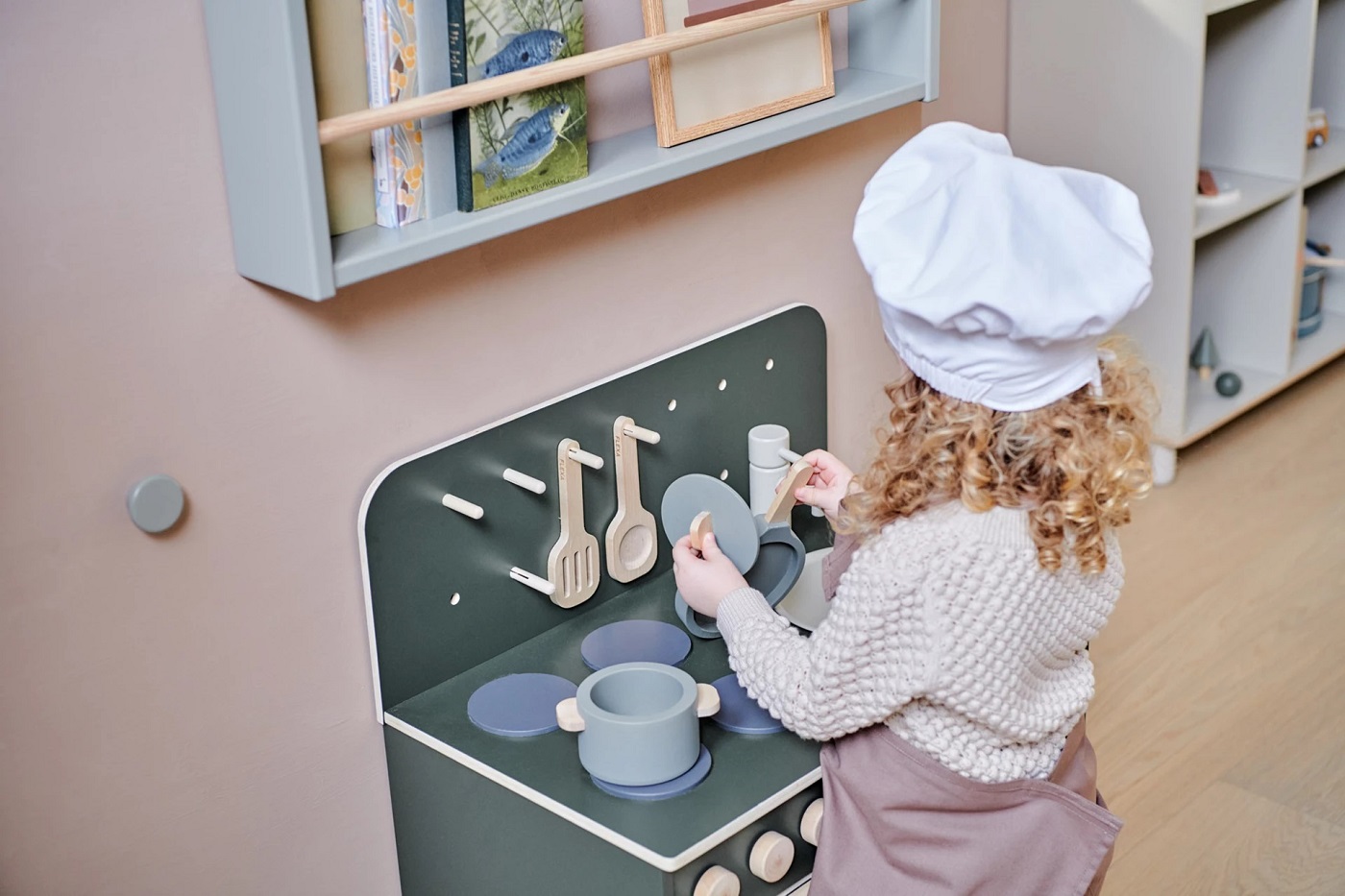 Flexa Topf & Pfanne, Spielküchen-Zubehör, grün