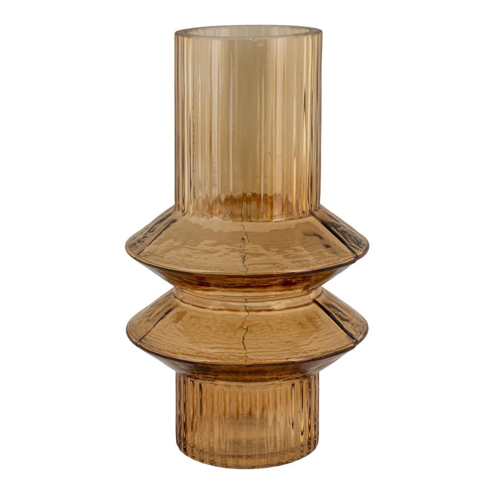 Blumenvase - Zaro, bernsteinfarbe