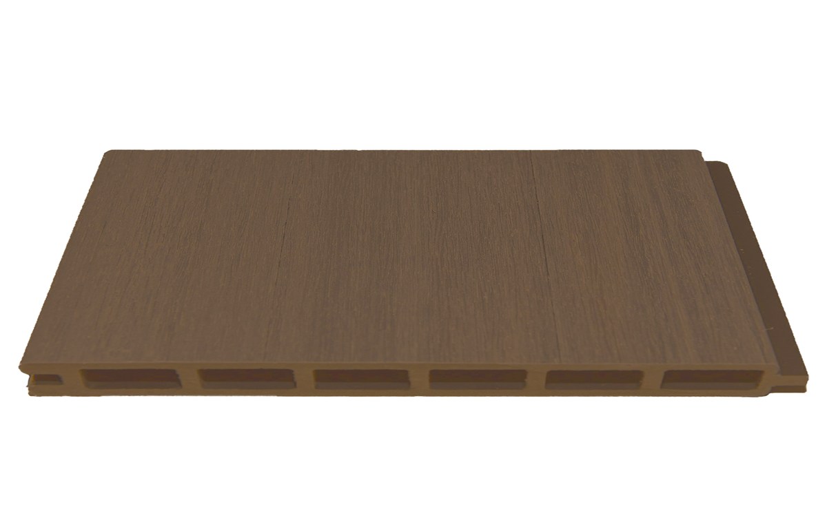ELZE WPC-Zaunlamelle 2x28x179cm teak co-extrudiert