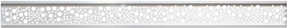 ECOSTECK-Gitterfüllung Kreise Alu silber 2x14x180 cm