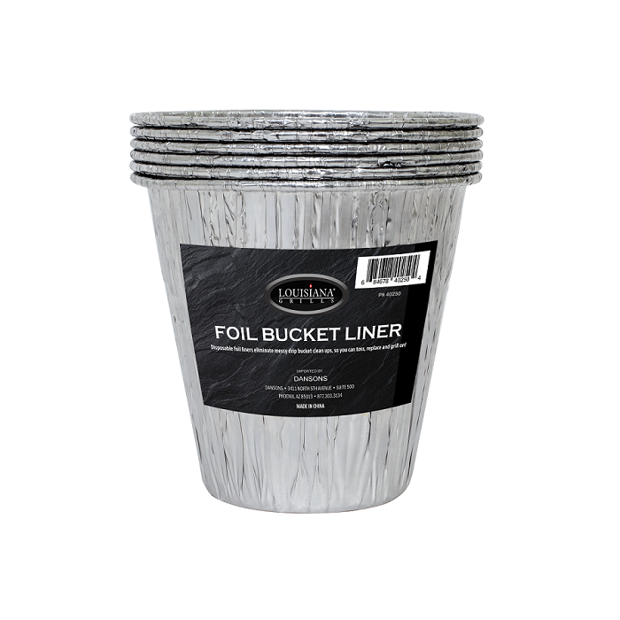 Louisiana Grills Fetteimer-Folieneinlagen - 6er-Pack, Aluminium