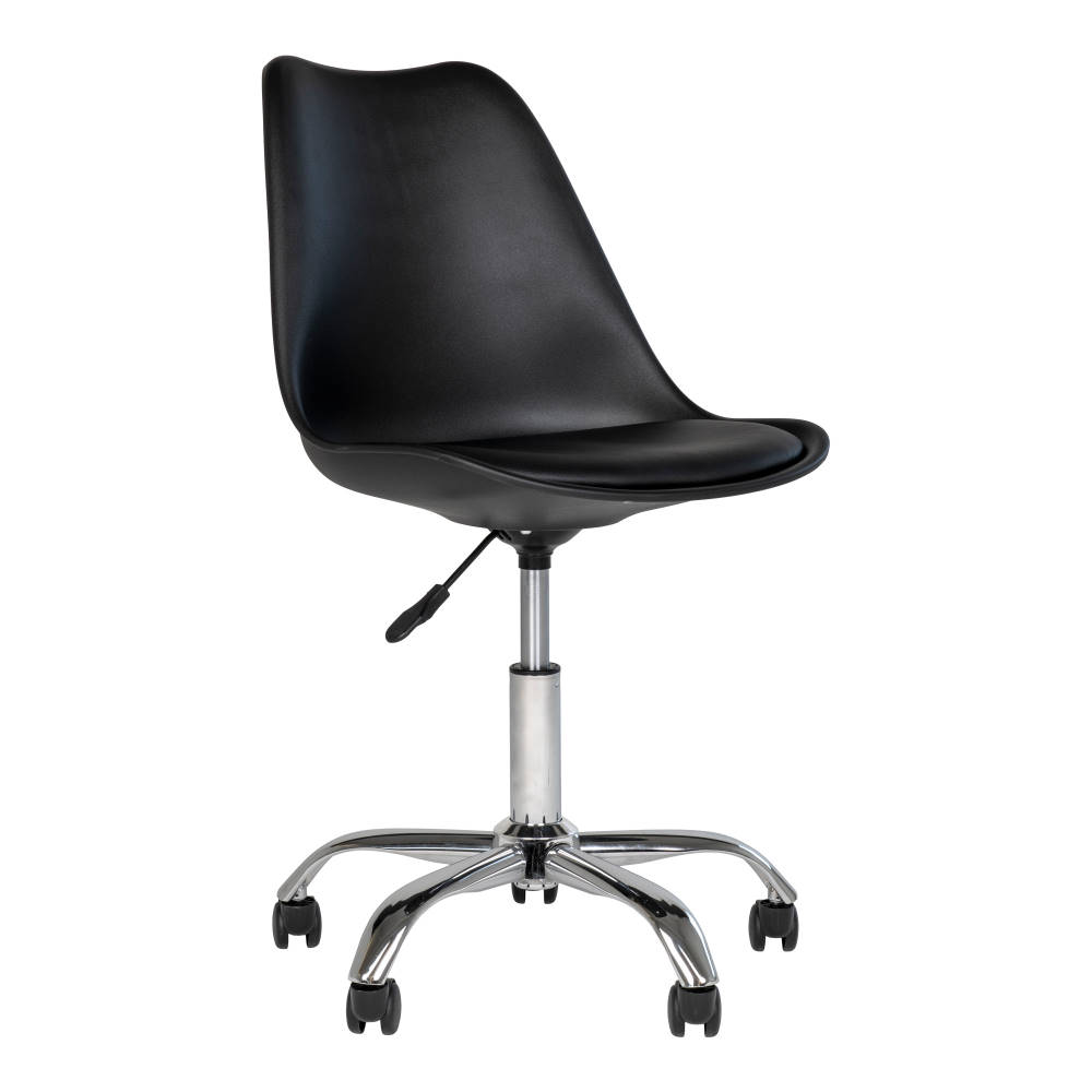 Bürostuhl Kunstleder - Stavanger, schwarz/weiß