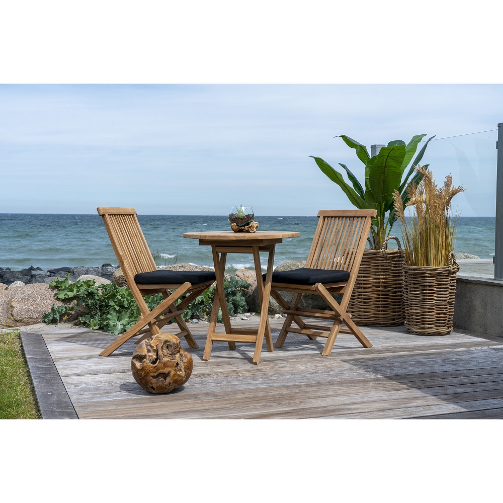 Oviedo Runder Esstisch Ø70x75 cm, Teak