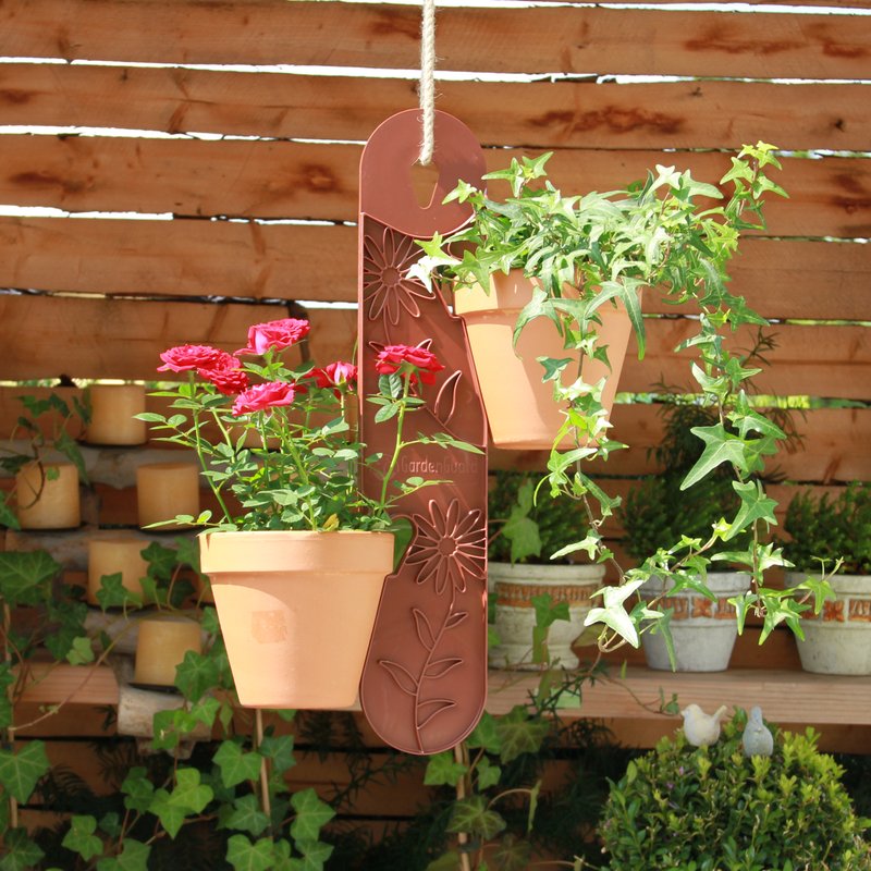 Blumenampel "Schoko", Kunststoff (ohne Töpfe)