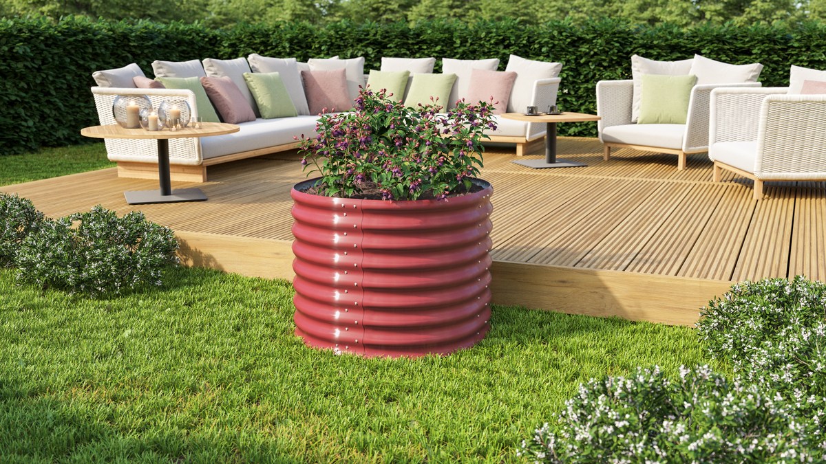 Vitavia Hochbeet Vita RUND, Pflanzkübel Zincalume®