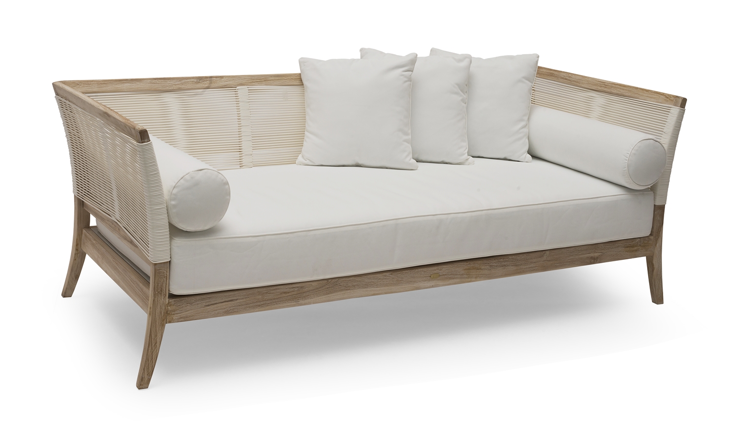 Wellington Daybed/Tagesbett Teak whitewashed 221 x 99 x 84 cm