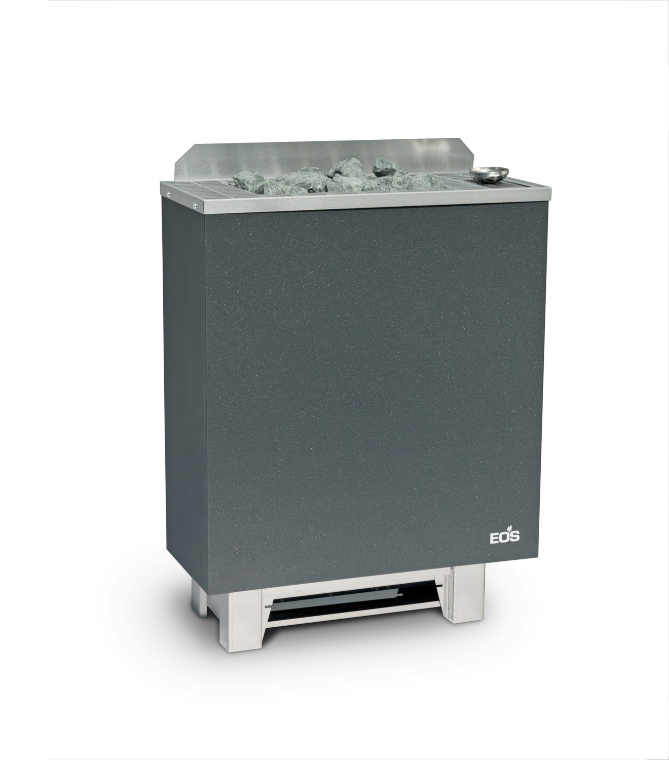 Saunaofen EOS Bi-O Gracil 6,0 kW mit Verdampfer, Standofen anthrazit-Perleffekt