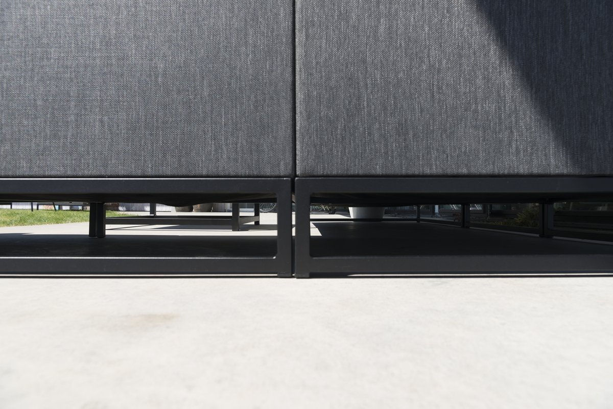 Adelshamn Ecksofa Alu schwarz inkl. Polstern, Outdoor-Lounge Modulsofa