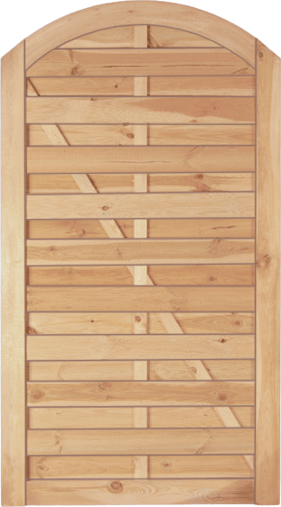 MAXI-BOGEN Tor-Set mit Oberbogen, Kiefer/Fichte kdi grün - 100 x 180/160 cm