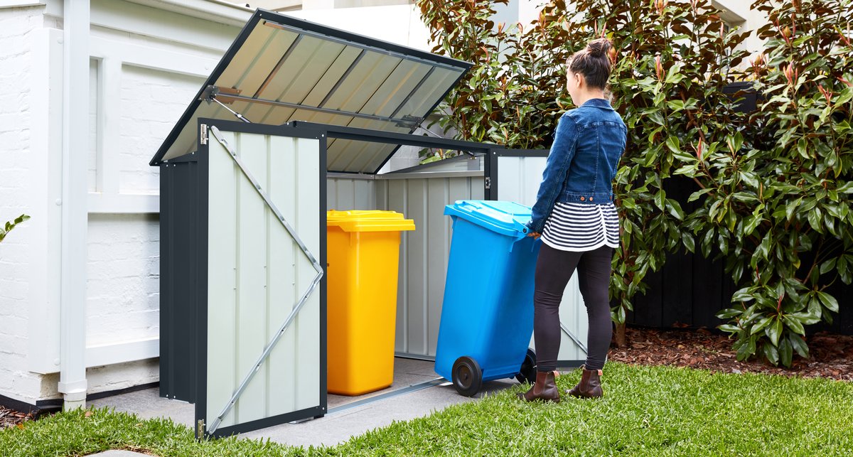 Globel Tonnen-Depot EASY 5x3 für 2 Tonnen, 174 x 101 cm