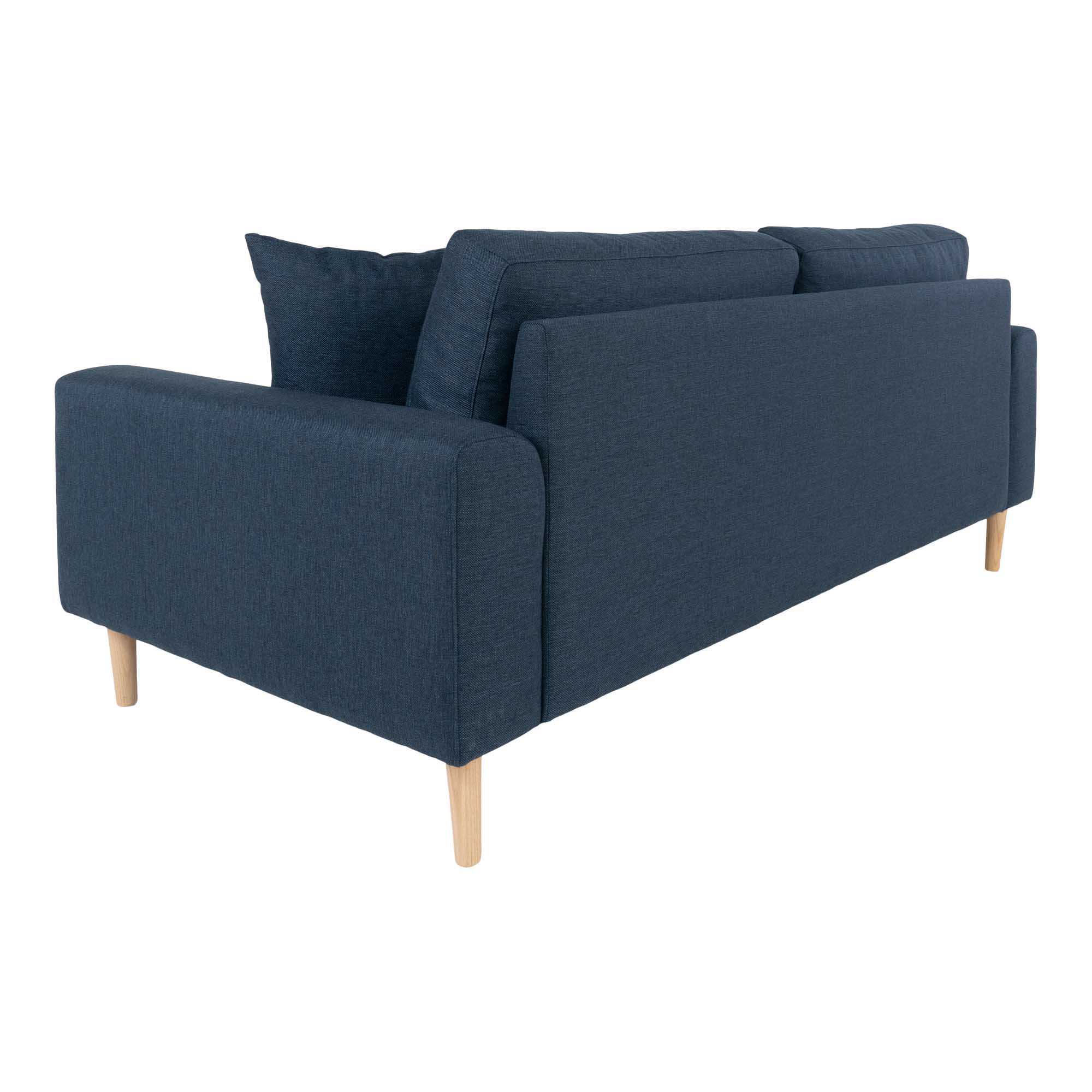 2,5 Sitzer Sofa - Lido, dunkelblau mit 2 Kissen