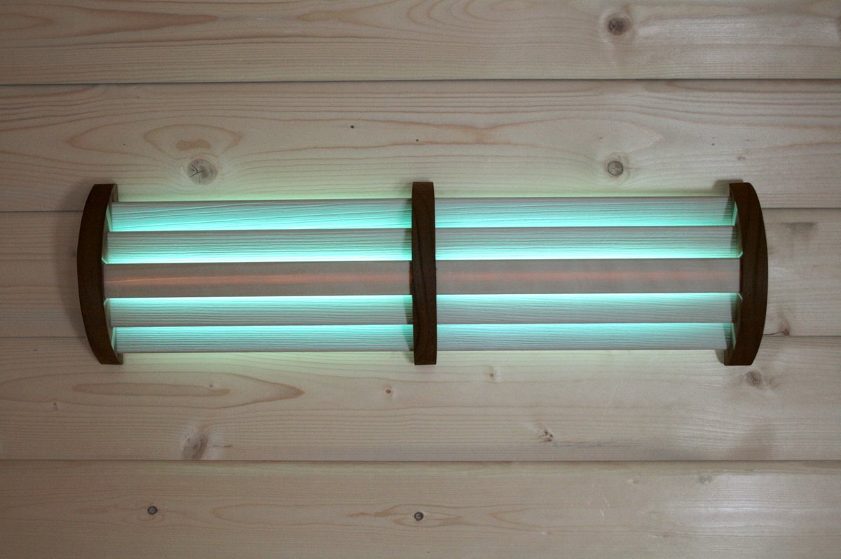 LED Farblicht-Paneel Espe mit Infrarot-Funksteuerung für die Sauna