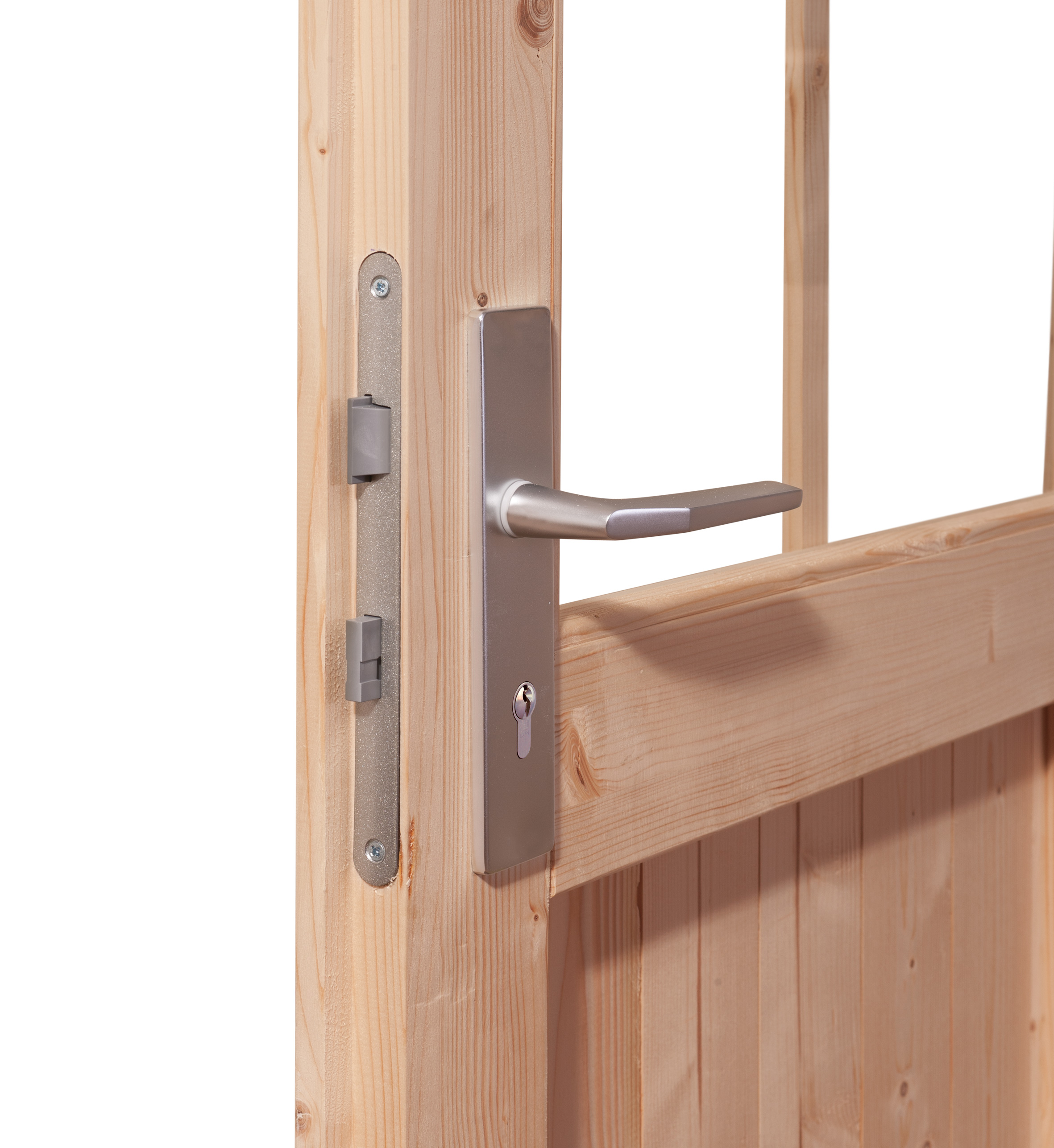 Karibu Saunahaus Hilda 231 x 231 cm, 38 mm WOODfeeling, naturbelassen|ohne Ofen