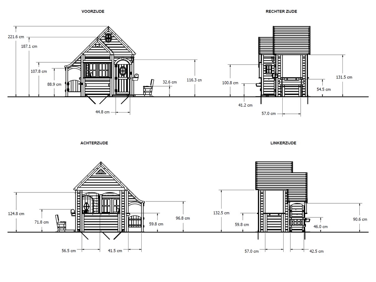 Spielhaus Spring Cottage, Holz-Kinderhaus im Cottage-Stil