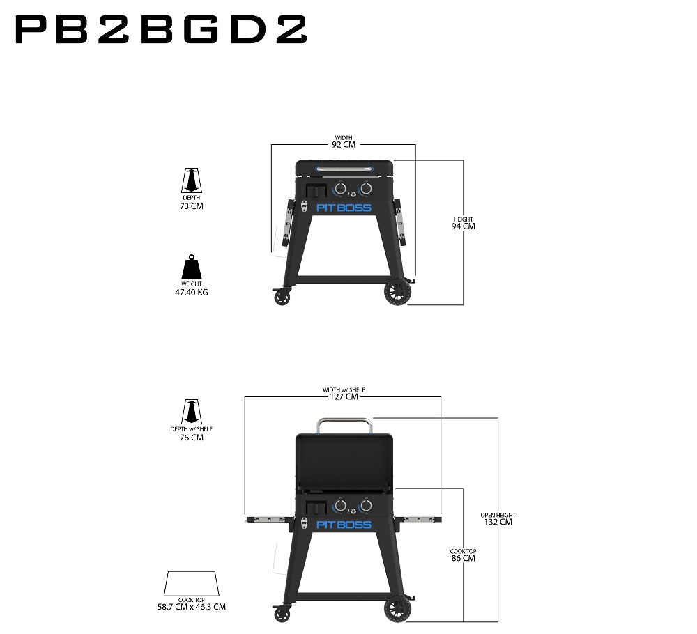 Pit Boss Ultimate 2 Plancha, Gasgrill
