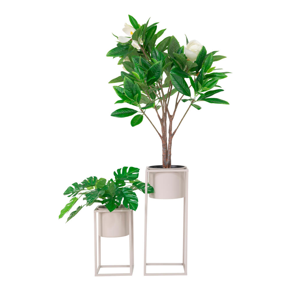 2-er Set Blumentopf - Marla, beige