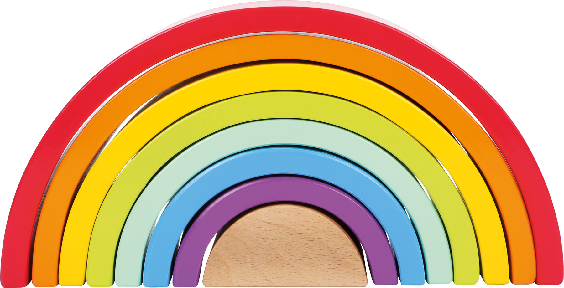 Holzbausteine Großer Regenbogen, Motorikspielzeug