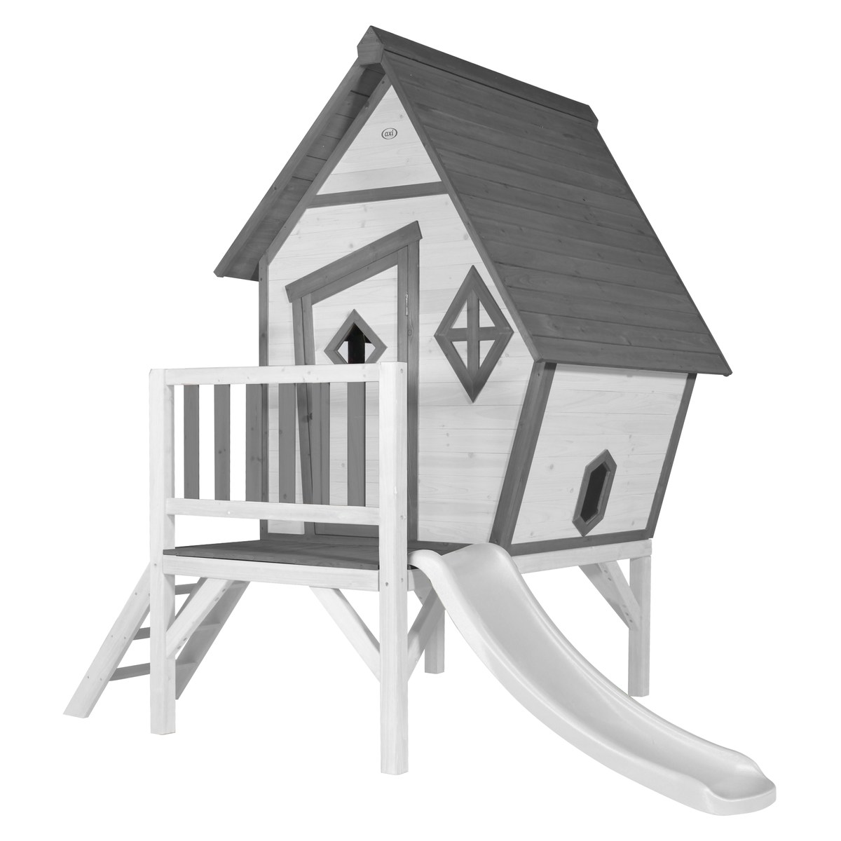 Kinderspielhaus Cabin XL von AXI, Stelzenhaus mit Rutsche weiß