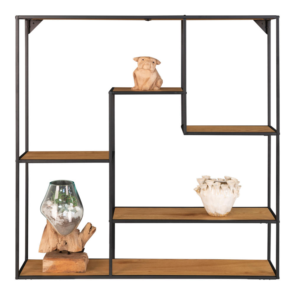 Wandregal - Vita, Eichen-Optik 85x18x85 cm
