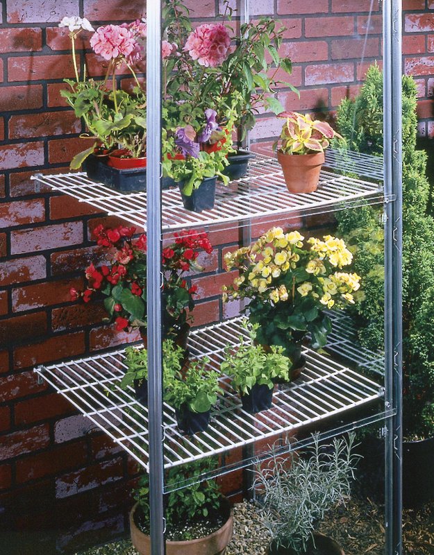 Regalset für Anlehnhaus Ida 900 und 1300, alu