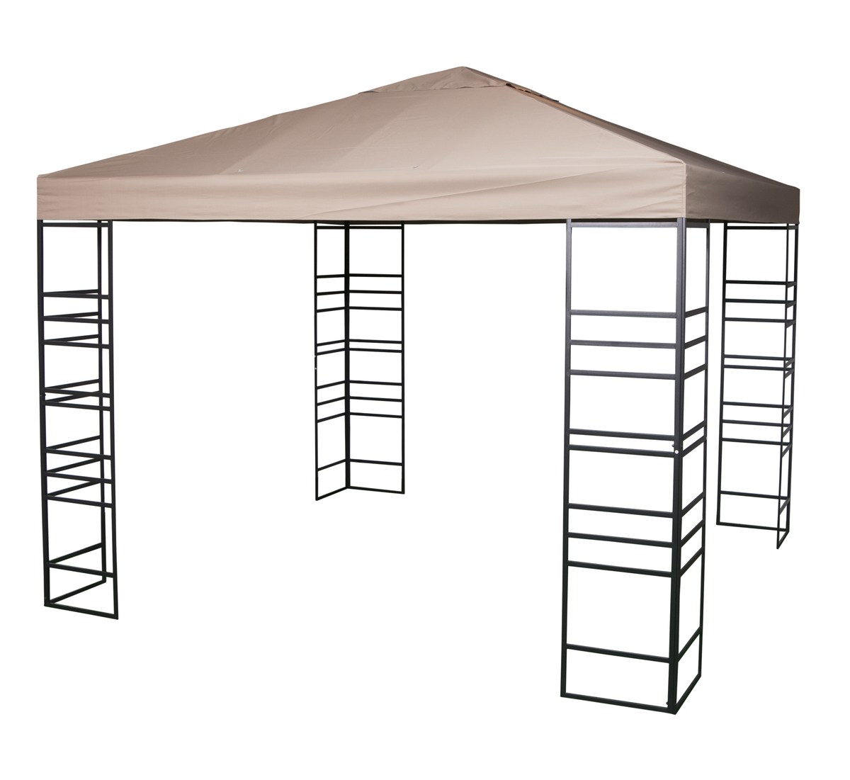 Pavillondach beige, Stoffdach 3x3 m Polyester von Hillerstorp