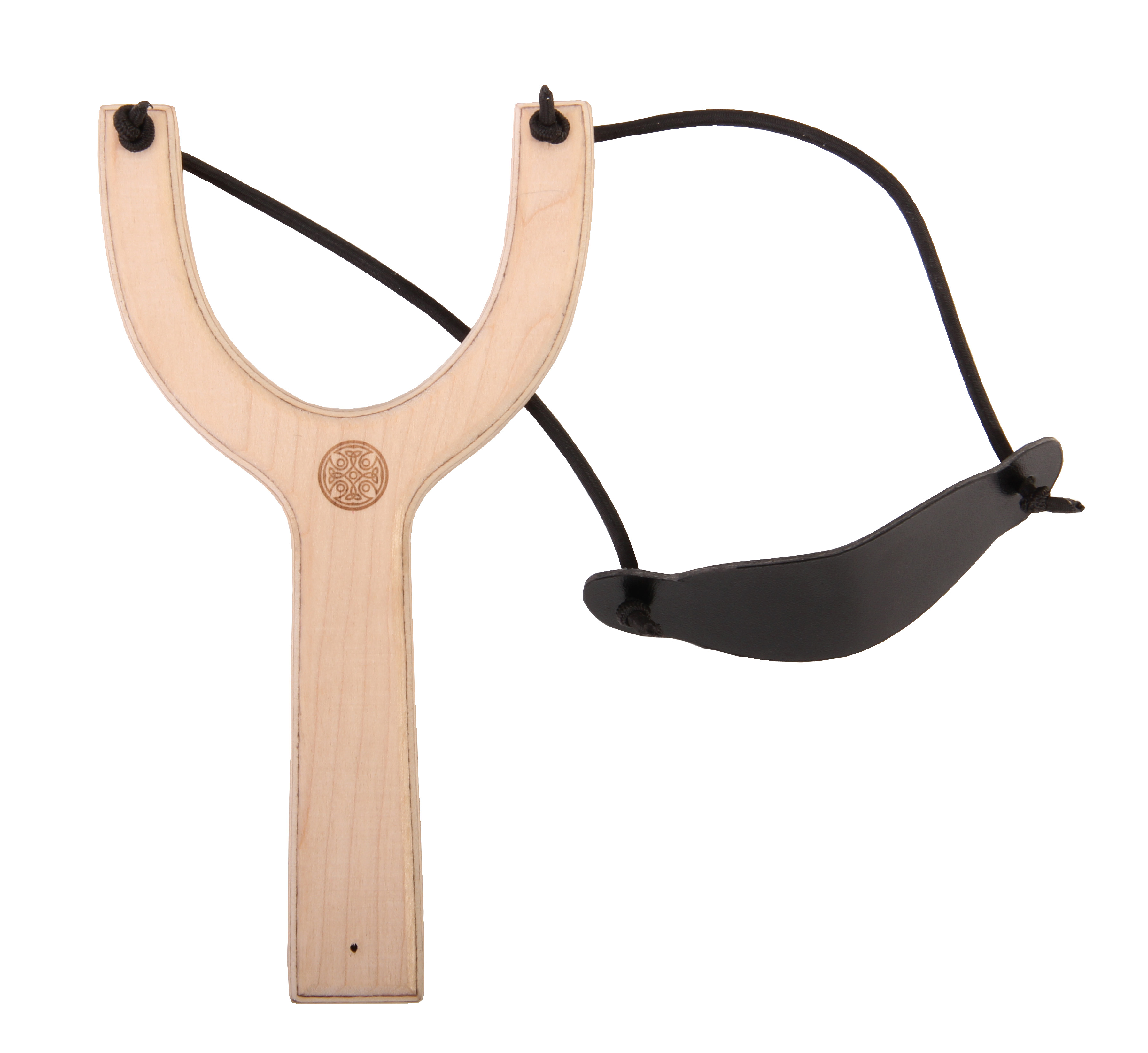 Spiel-Holzschleuder + 10 Wattekugeln, 17 cm