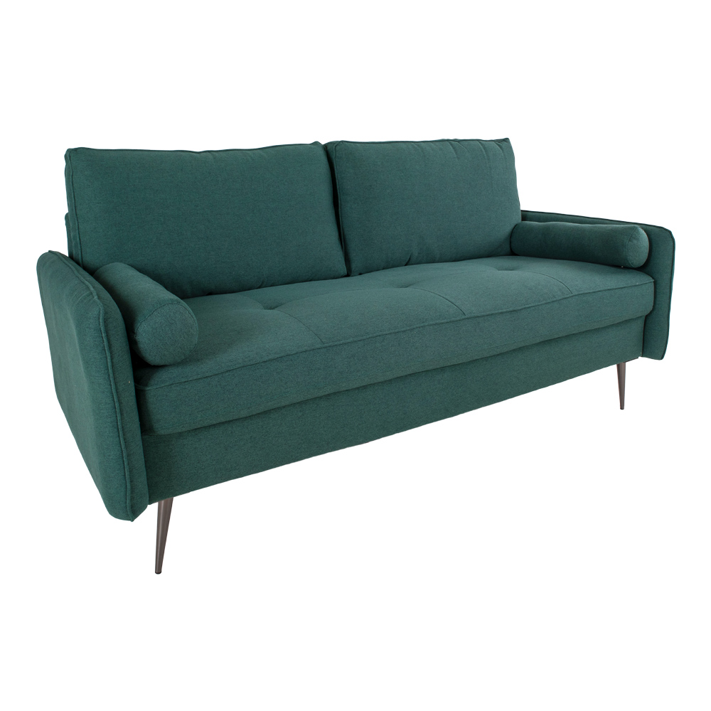 2,5 Sitzer Sofa - Imola, grün mit 2 Kissen