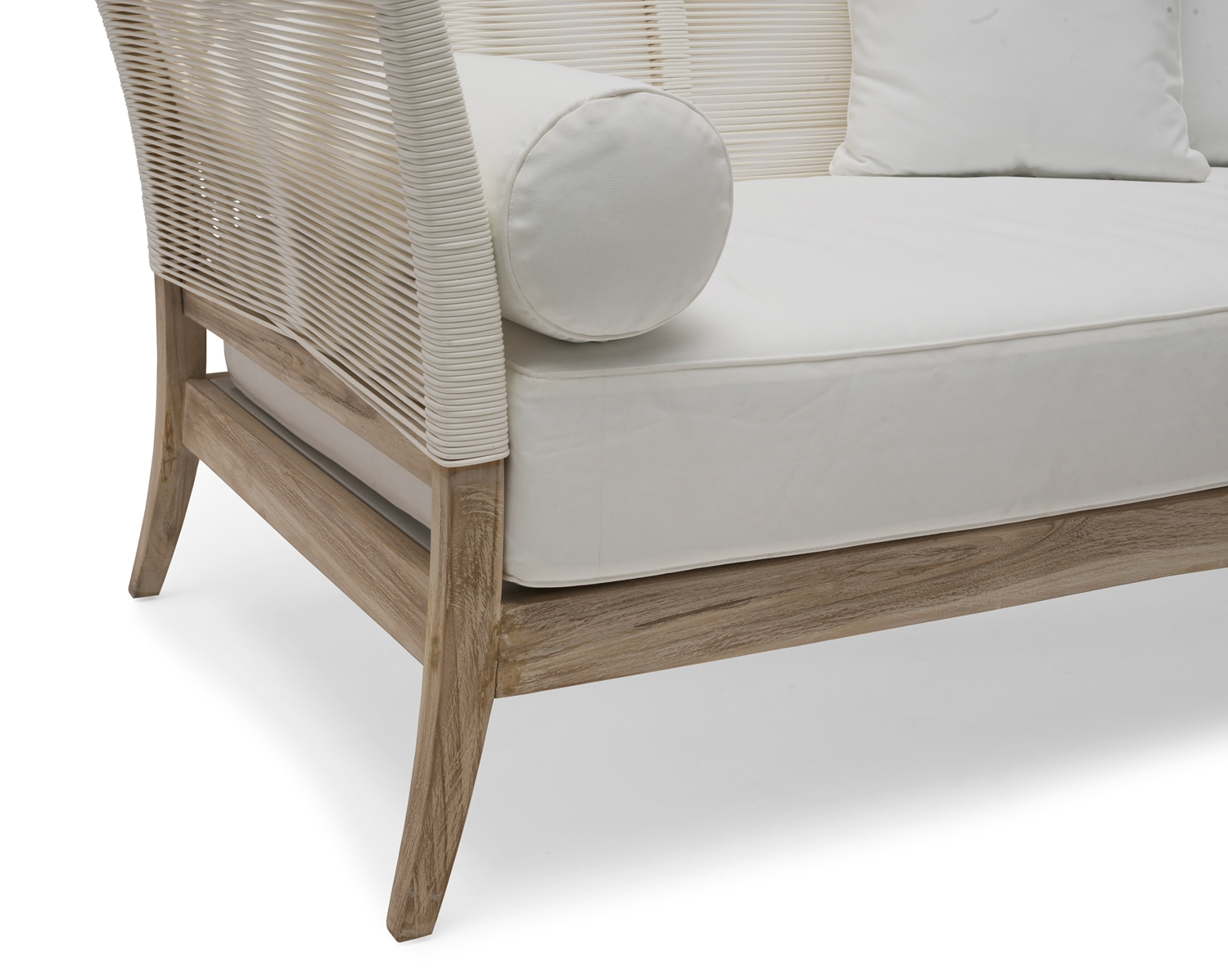 Wellington Daybed/Tagesbett Teak whitewashed 221 x 99 x 84 cm