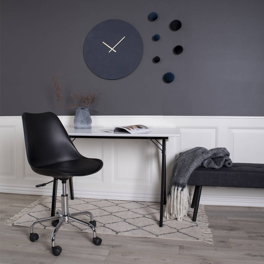 Bürostuhl Kunstleder - Stavanger, schwarz