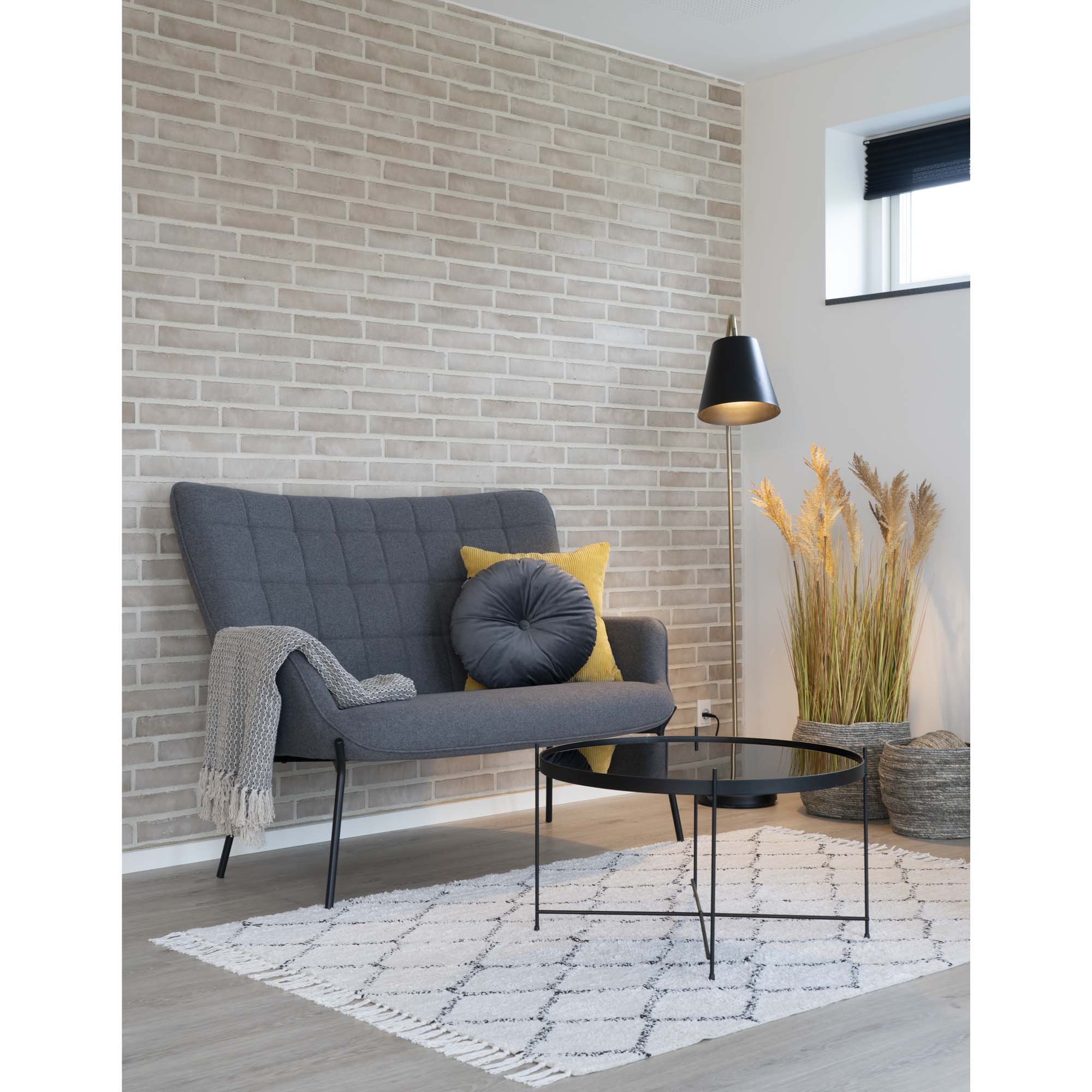 2 Sitzer Sofa - Glasgow, grau