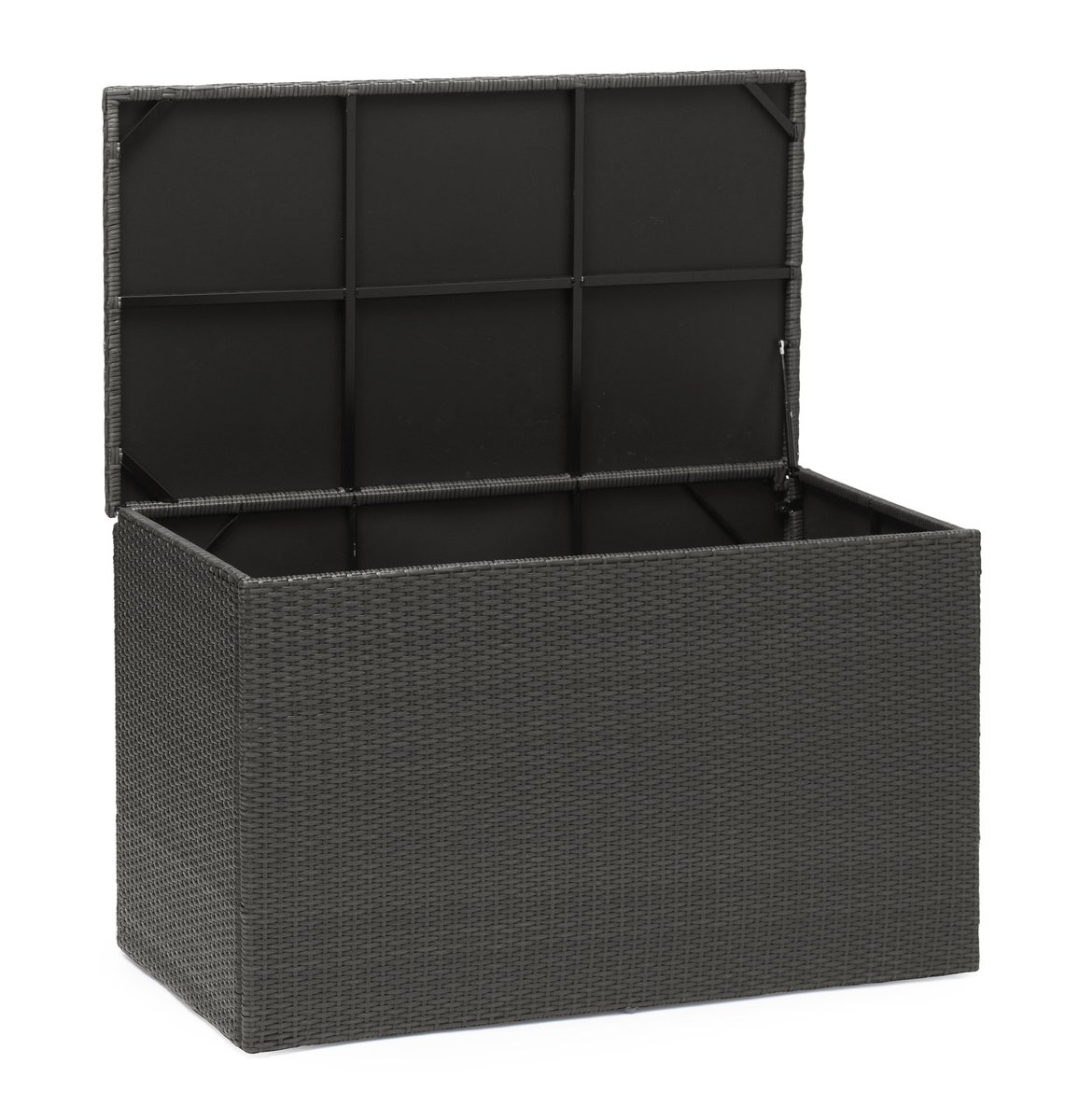 Madison Auflagenbox XL / Gartenbox 136x78x77 cm Polyrattan dunkelgrau