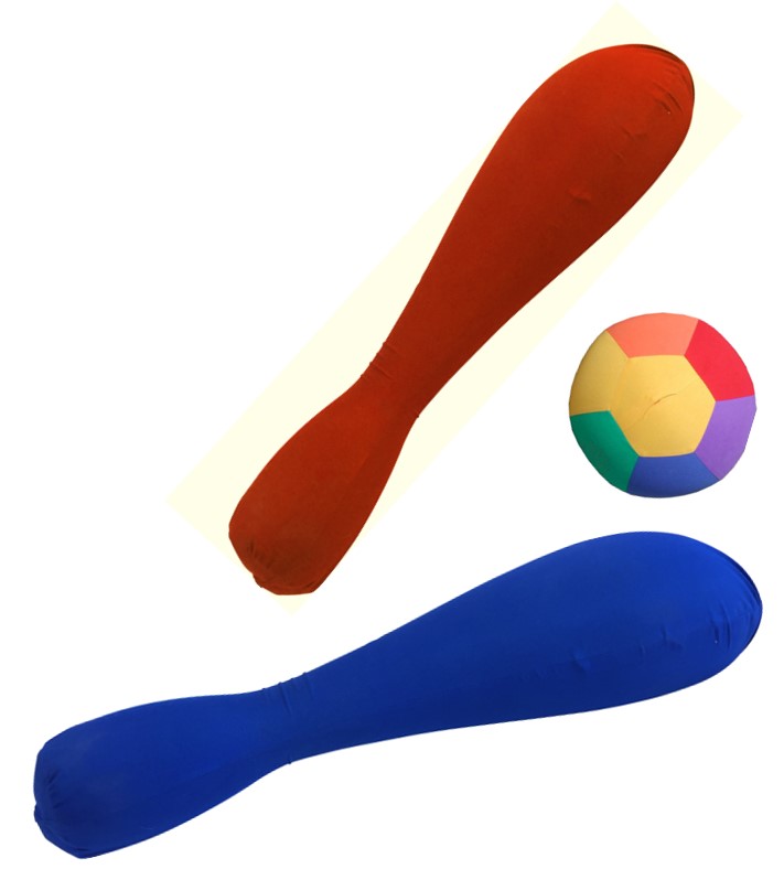 Der Luftmatz® Keulen-Set, 2 Keulen + Ball