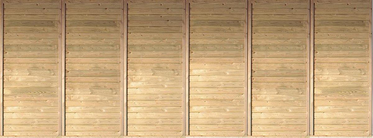 Rückwand-Element für Karibu Doppelcarport - 540x200 cm, kdi