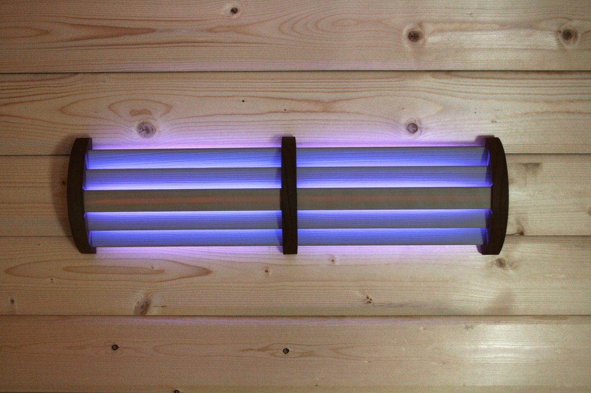LED Farblicht-Paneel Espe mit Infrarot-Funksteuerung für die Sauna