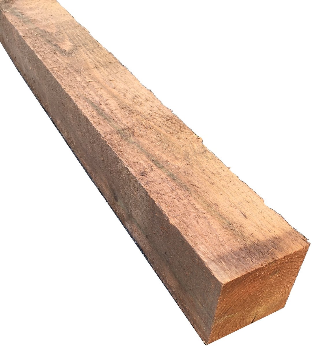 Kantholzpfosten kdi-braun sägerau 9x9x210cm, Kopf gerade