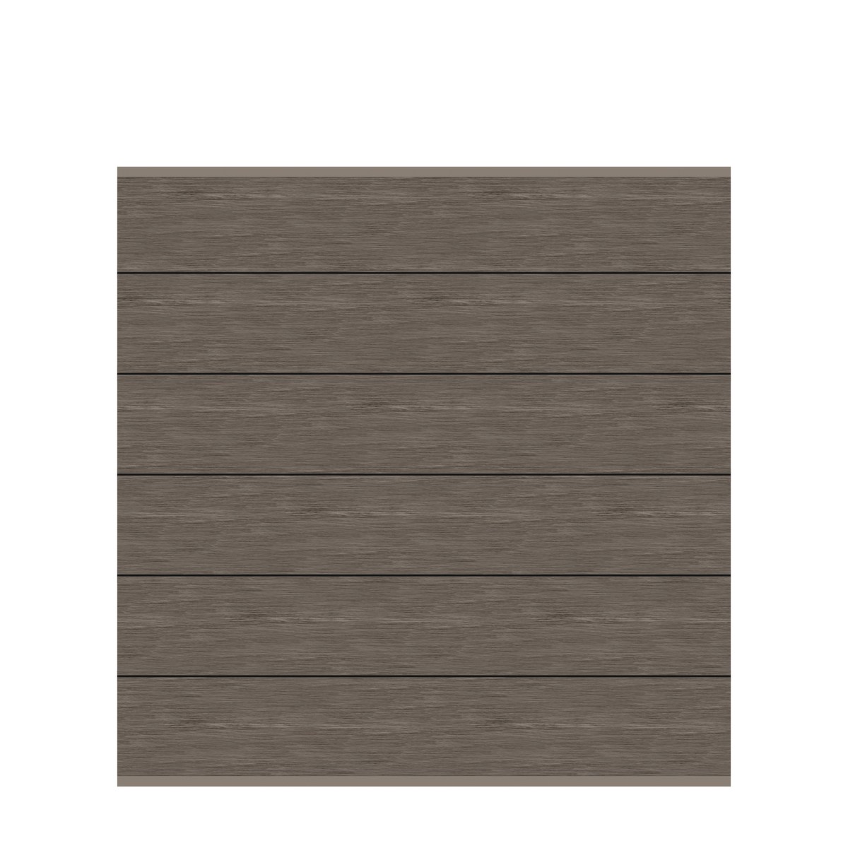 SYSTEM ALU XL Aluminium Zaunfeld-Set Vintage-Oak-Optik 178x184 cm Sichtschutz