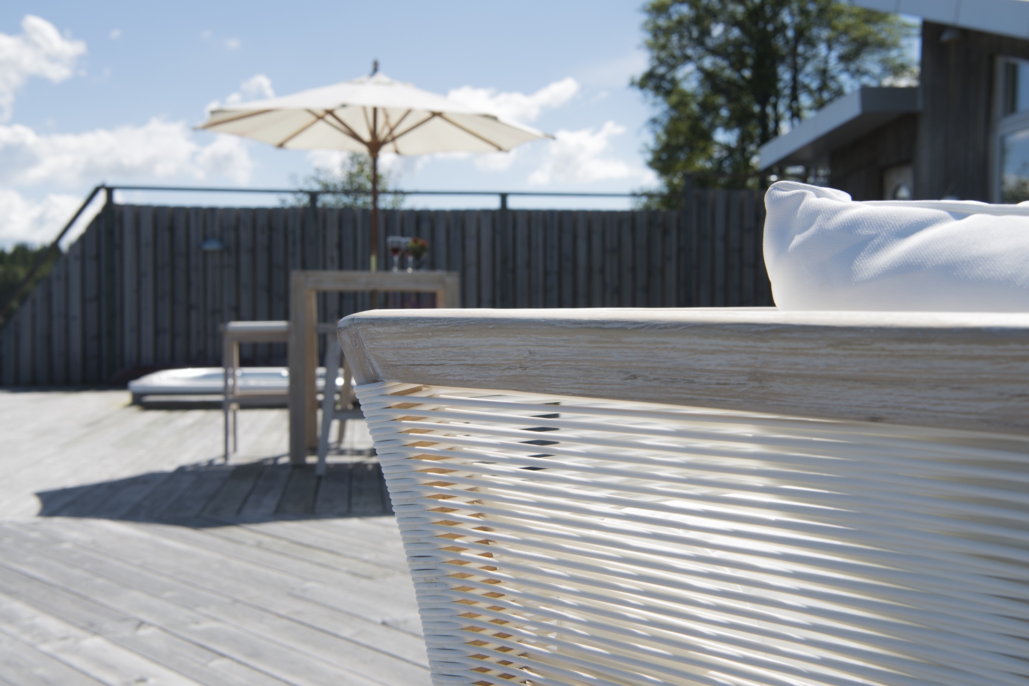 Wellington Daybed/Tagesbett Teak whitewashed 221 x 99 x 84 cm