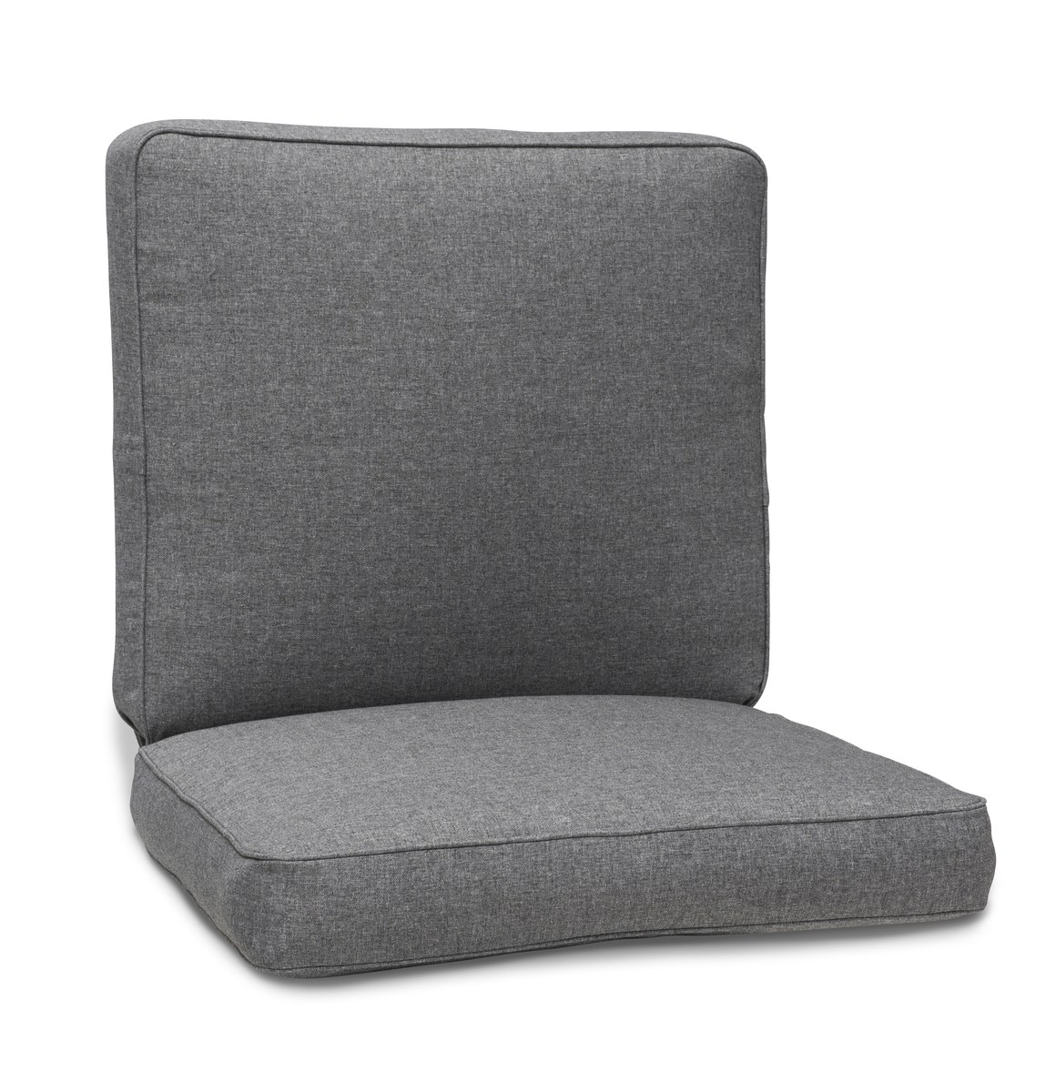 Texas 91 Polsterauflage Sitz/Rücken niedrig 107x56x11 cm grau-meliert